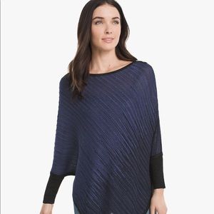 White House Black Market Ombré Poncho Sweater